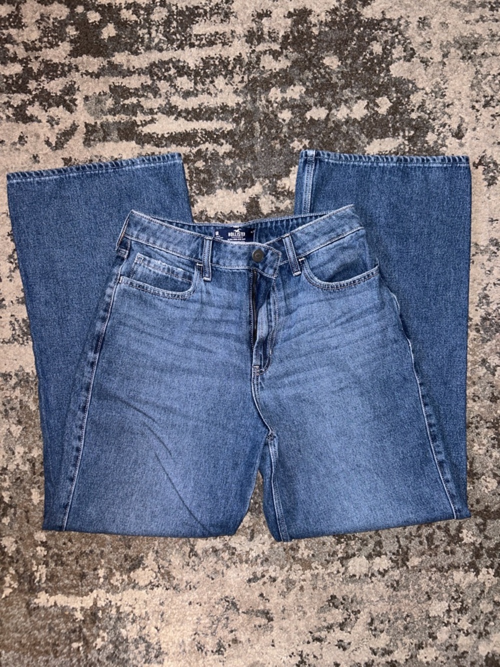 Hollister Blue Ultra High-Rise Baggy Jeans